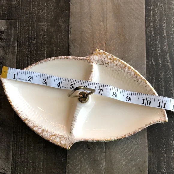 Vintage California pottery divided tidbit relish dish - Picture 5 of 6